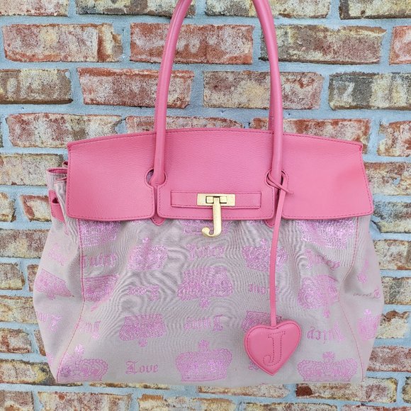 Juicy Couture Handbags - Juicy Couture Pink Birkin Style Handbag